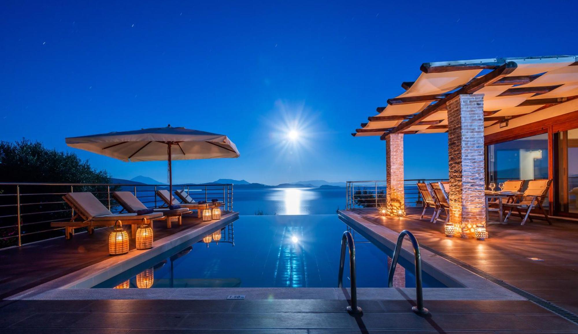 Iris Villas Lefkada - Marine Villa With Private Sea Access Syvota Dış mekan fotoğraf