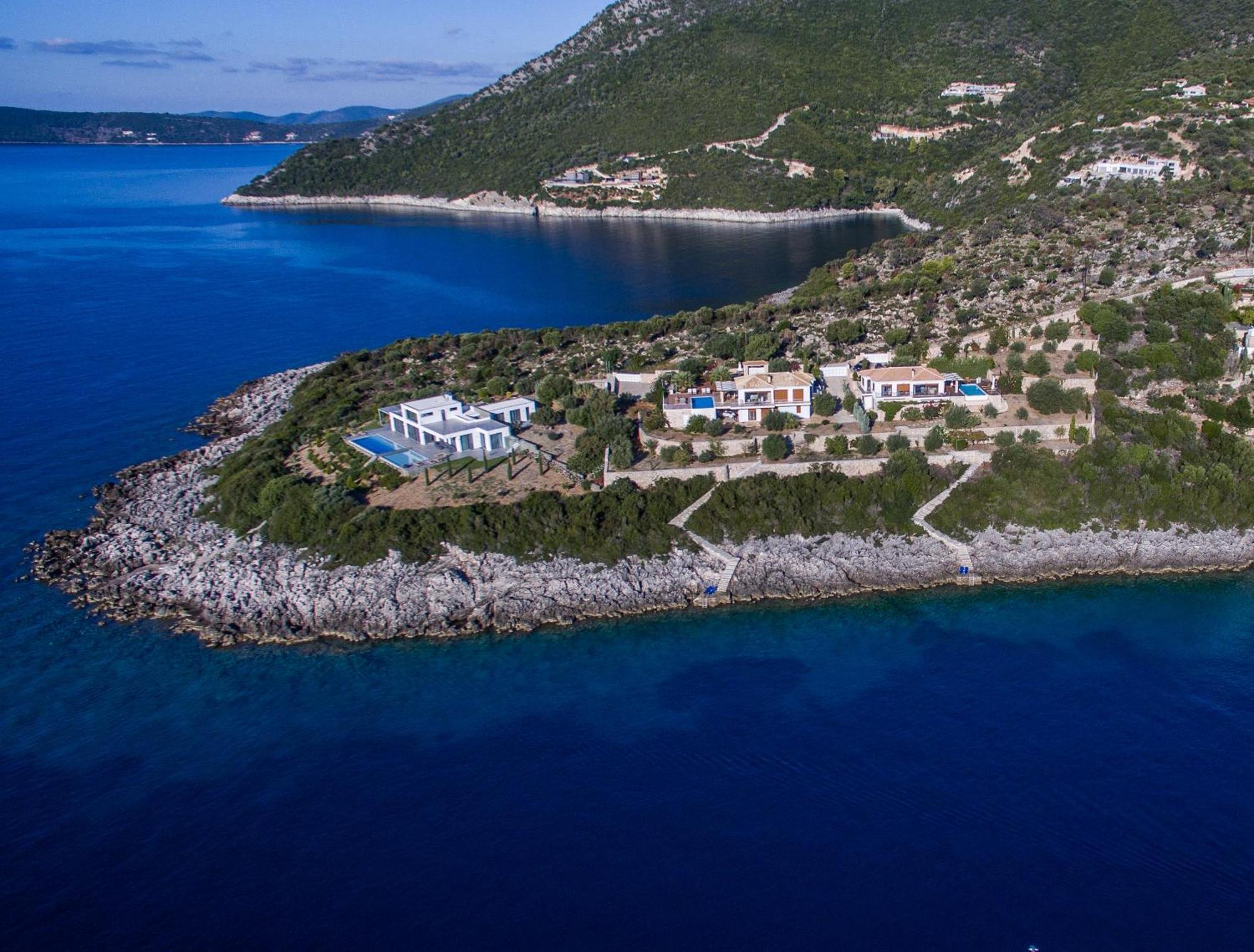 Iris Villas Lefkada - Marine Villa With Private Sea Access Syvota Dış mekan fotoğraf
